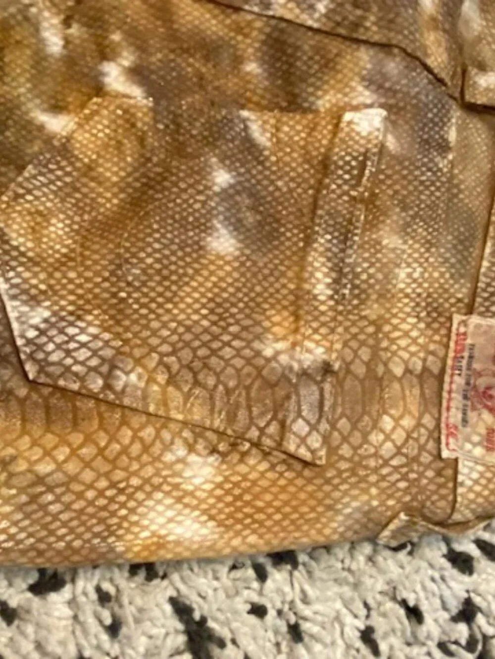 VTG True Religion Y2K Skinny low Rise Jeans Snake Skin 29/ 29 - Picture 12 of 16